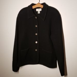 Talbots wool sweater button down jacket coat top